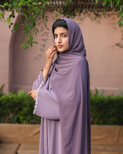Floral Haze - Lace Abaya