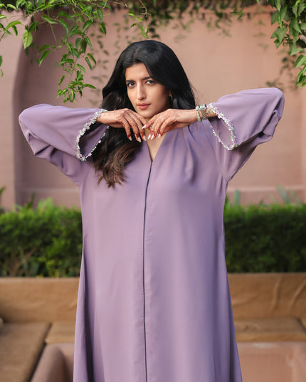 Floral Haze - Lace Abaya