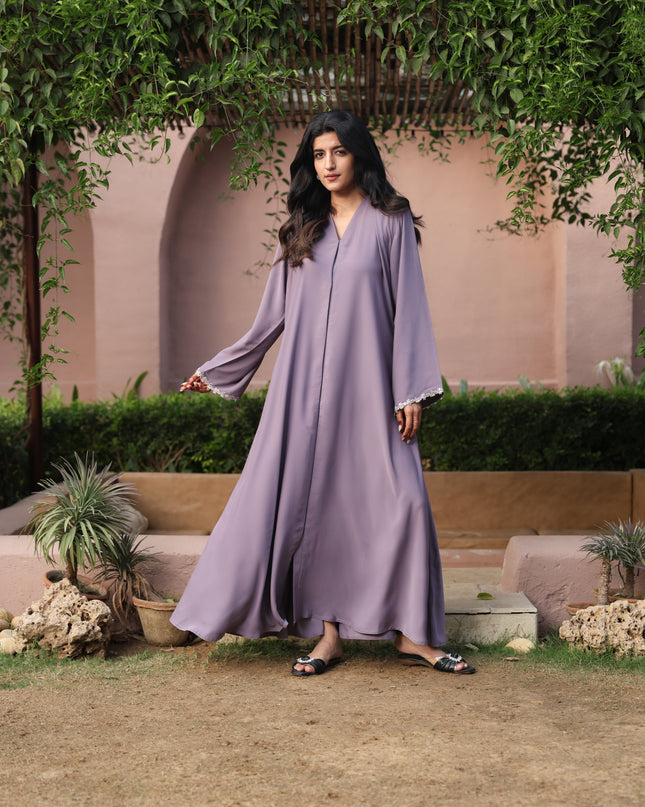 Floral Haze - Lace Abaya