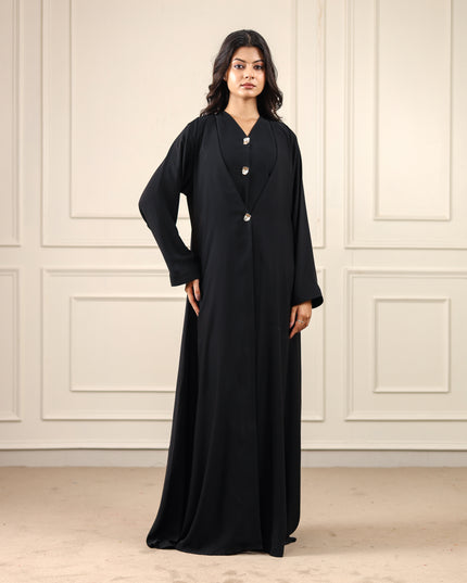 Buttoned Grace Two-piece Abaya