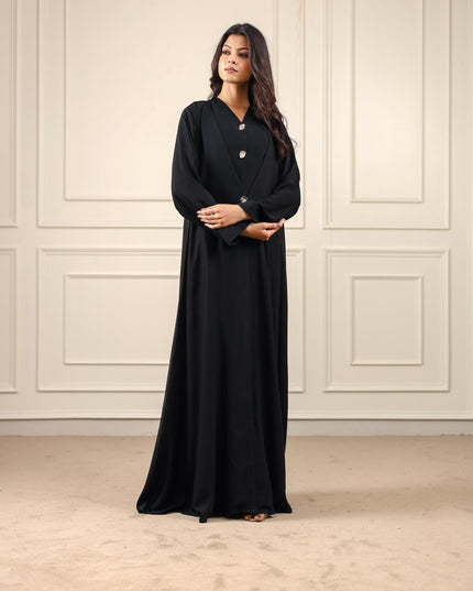 Buttoned Grace Two-piece Abaya