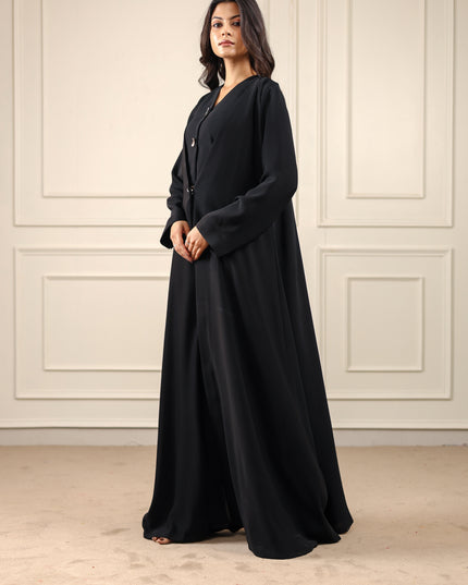 Buttoned Grace Two-piece Abaya