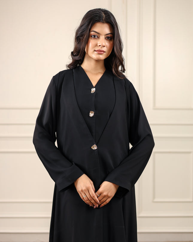 Buttoned Grace Two-piece Abaya