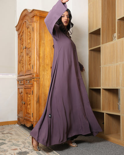 Muted Majesty Buttoned Abaya