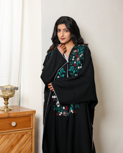 Princess Gem Embroidery With Handwork Kaftan Abaya