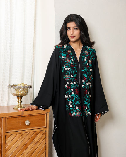 Princess Gem Embroidery With Handwork Kaftan Abaya