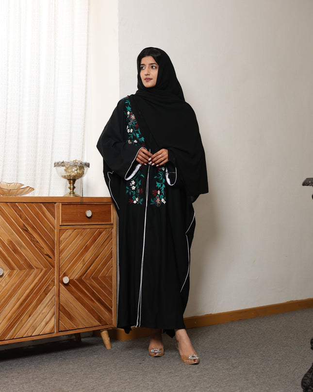 Princess Gem Embroidery With Handwork Kaftan Abaya