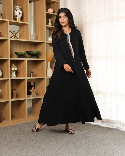 Crescent Noor Handwork Abaya