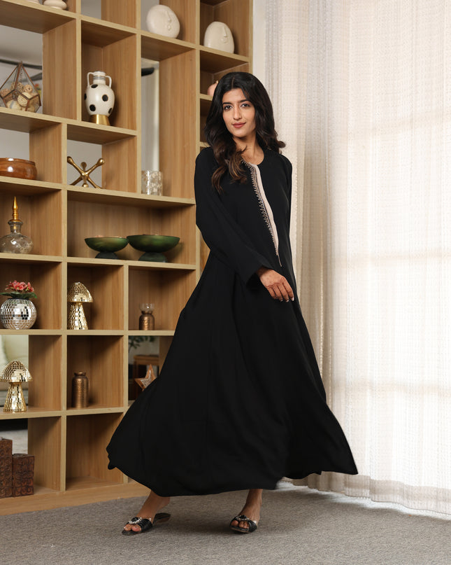 Crescent Noor Handwork Abaya
