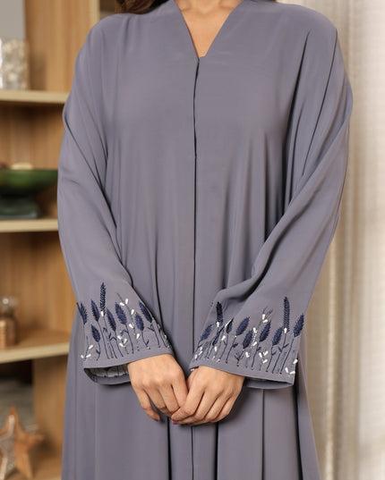 Luminous Handwork Sleeves Abaya