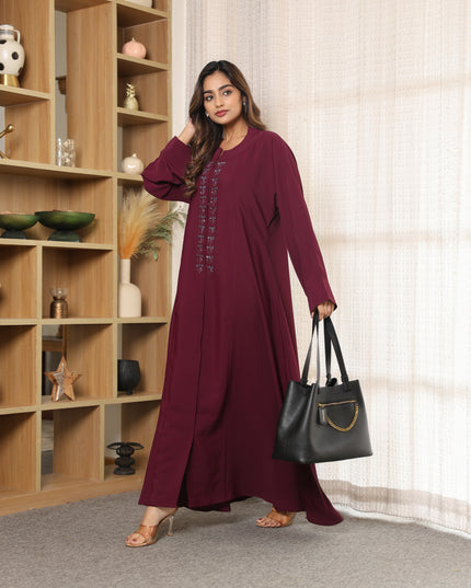 Zeenat Bloom Handwork Abaya