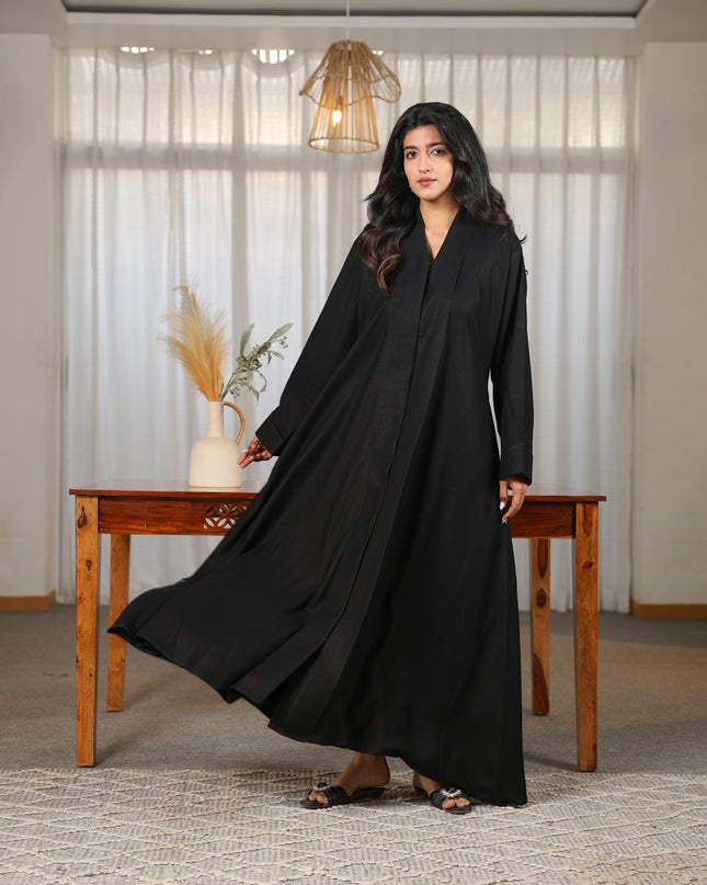 Midnight Elegance Glitter Black Abaya