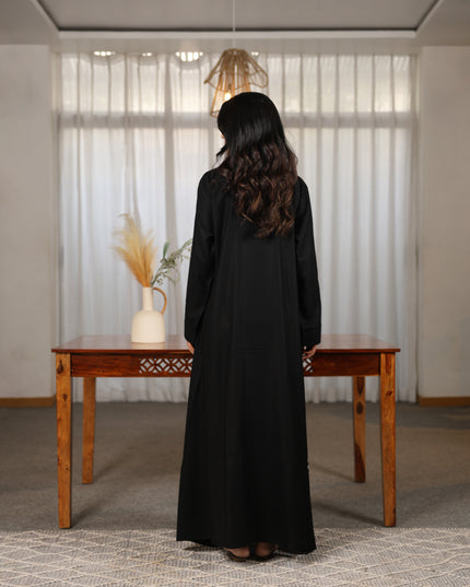 Midnight Elegance Glitter Black Abaya