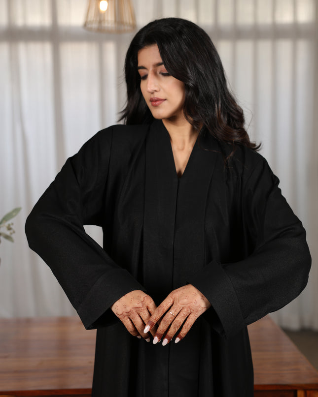 Midnight Elegance Glitter Black Abaya