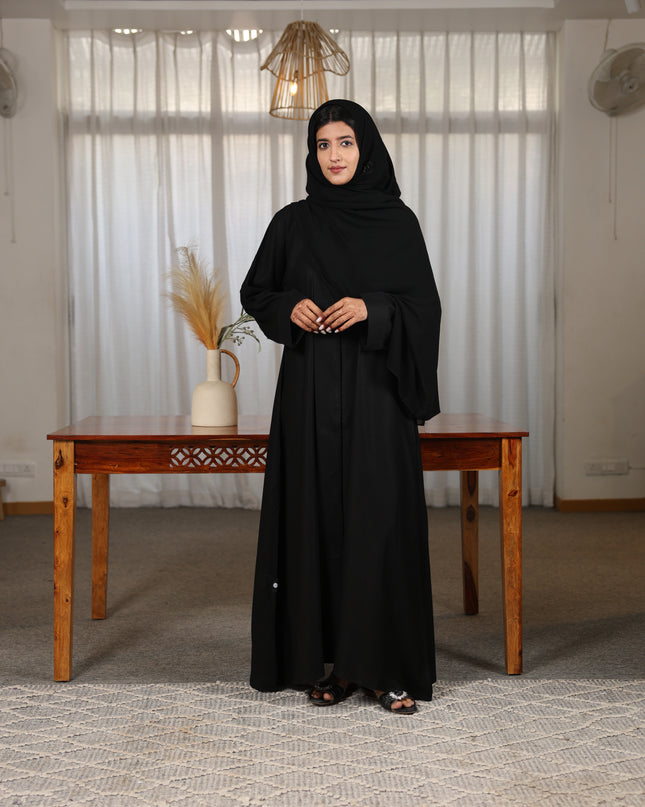 Midnight Elegance Glitter Black Abaya