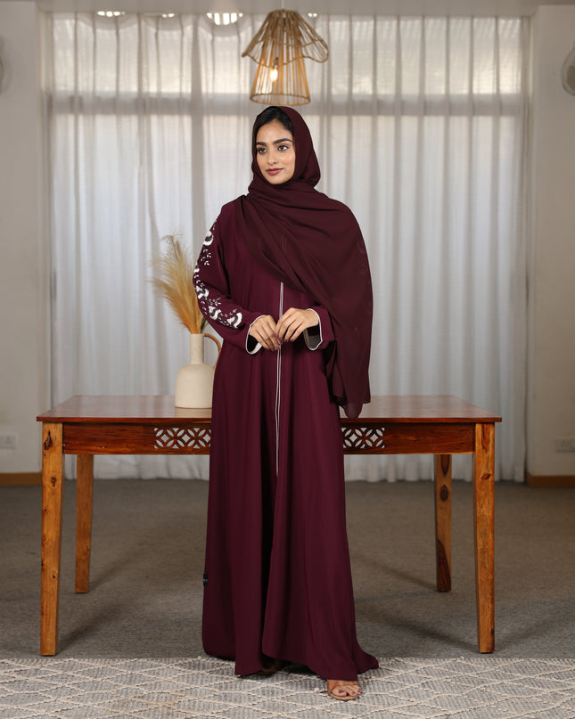 Jasmine Handwork Sleeves Abaya