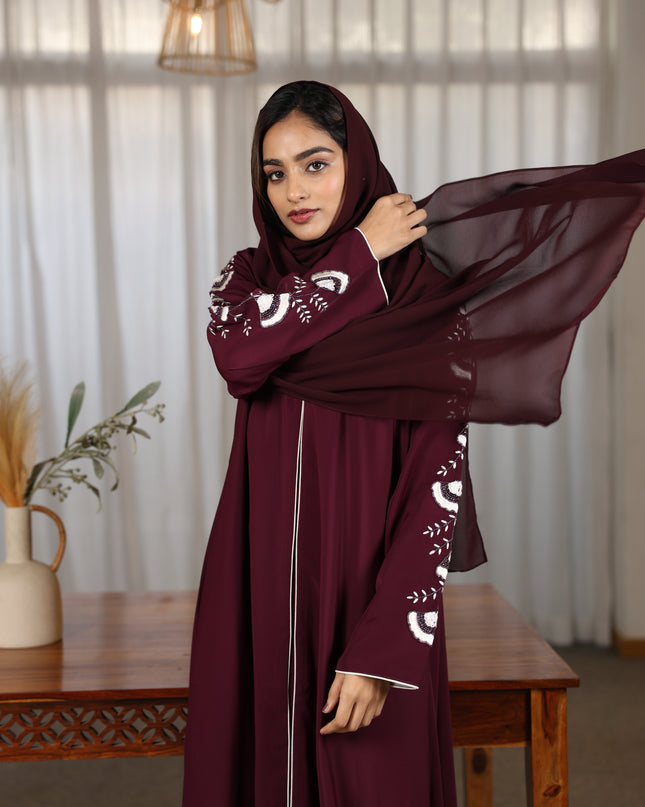 Jasmine Handwork Sleeves Abaya