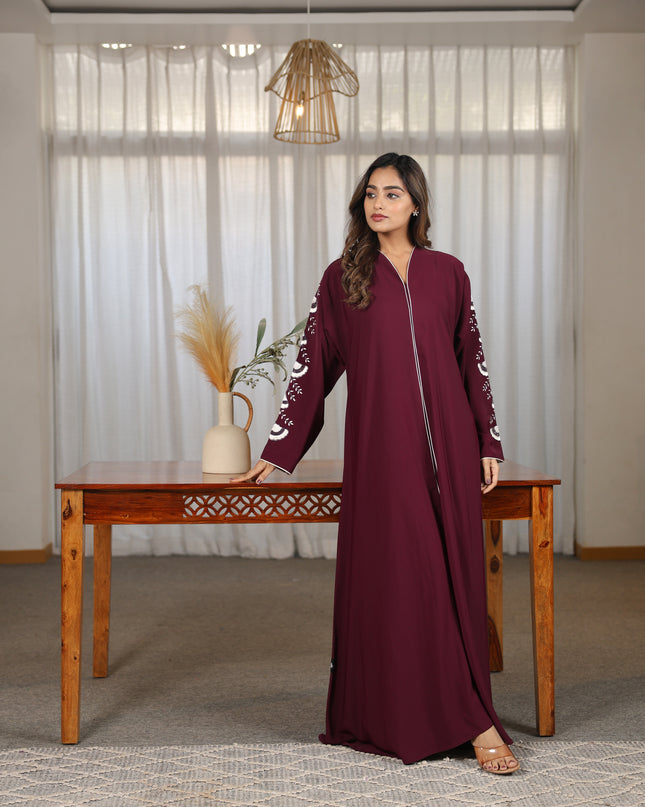 Jasmine Handwork Sleeves Abaya