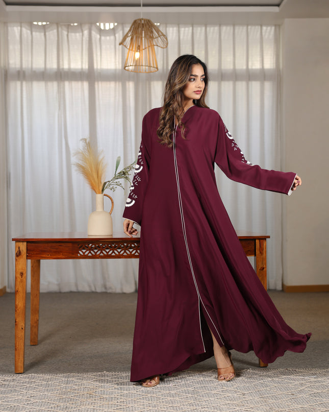 Jasmine Handwork Sleeves Abaya