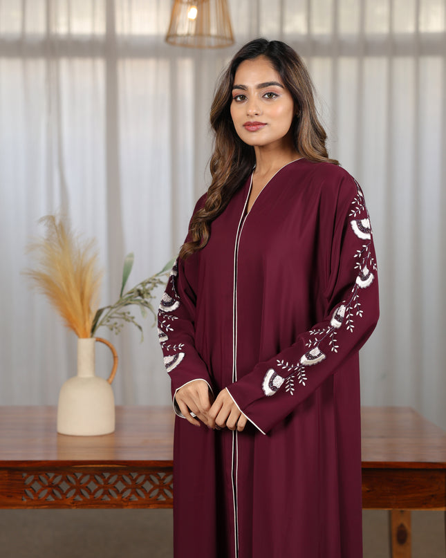 Jasmine Handwork Sleeves Abaya