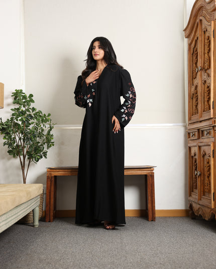 Artisan Multicolor Embroidery Abaya