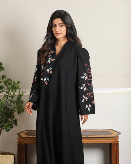 Artisan Multicolor Embroidery Abaya