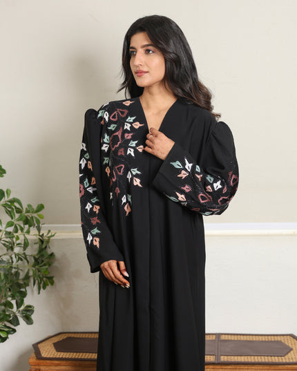 Artisan Multicolor Embroidery Abaya