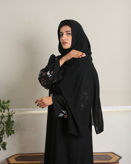 Artisan Multicolor Embroidery Abaya