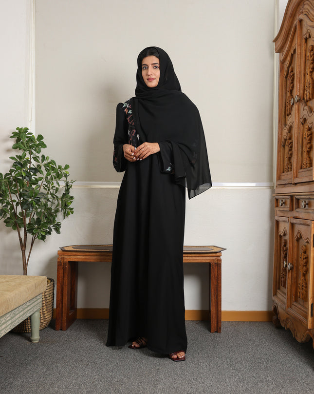 Artisan Multicolor Embroidery Abaya