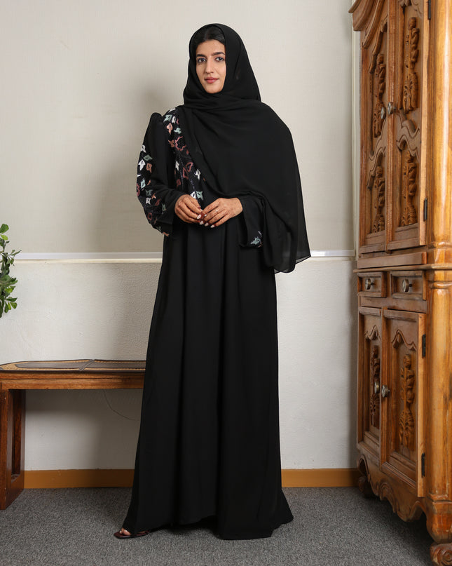 Artisan Multicolor Embroidery Abaya
