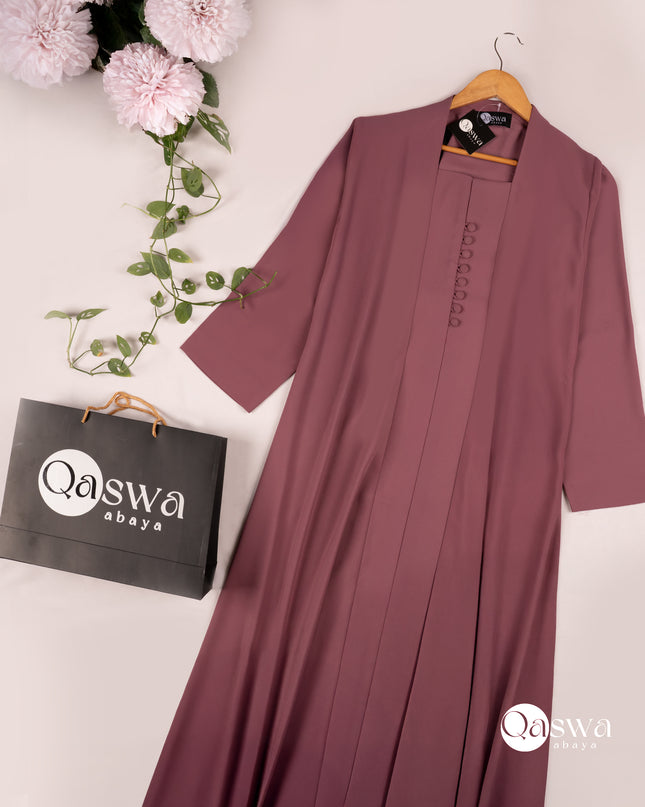Muted Majesty Buttoned Abaya