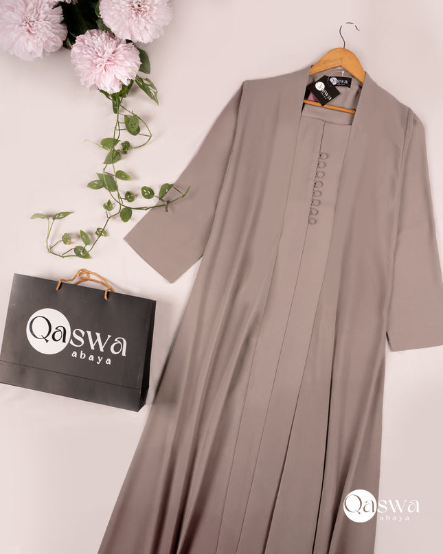 Muted Majesty Buttoned Abaya