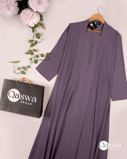 Muted Majesty Buttoned Abaya