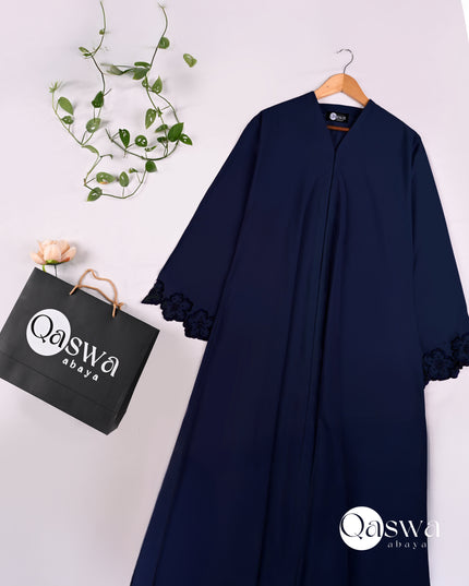 Royal Floral Embroidery With Handwork Abaya