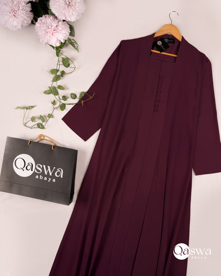 Muted Majesty Buttoned Abaya