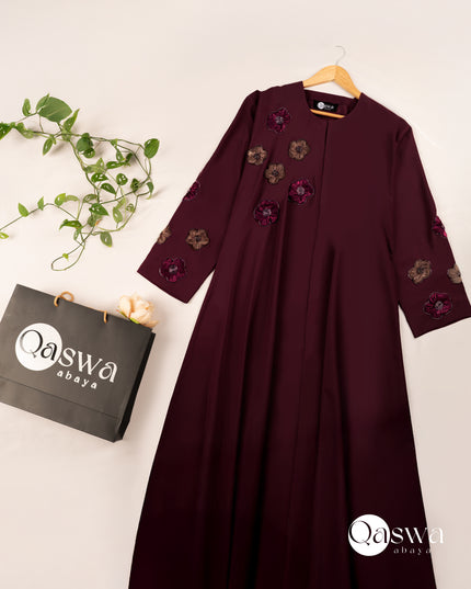 Velvet Blossom - Handwork Abaya