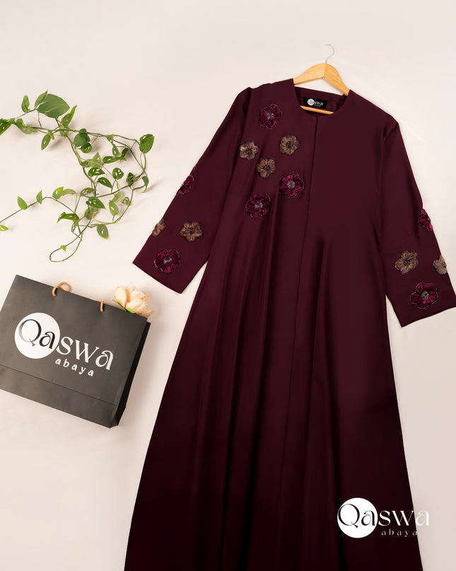 Velvet Blossom - Handwork Abaya